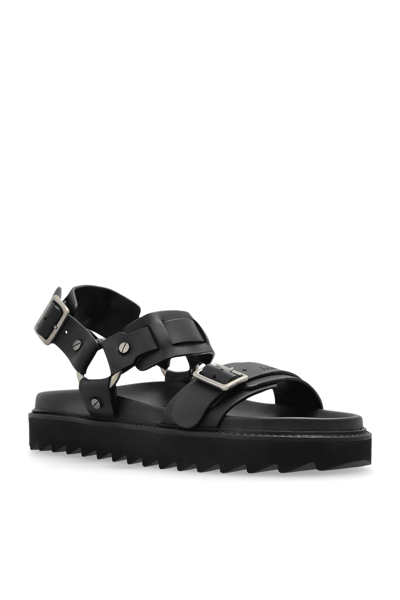 Black Leather sandals with buckle Acne Studios - Vitkac Italy Black Leather sandals with buckle Acne Studios - Vitkac Italy